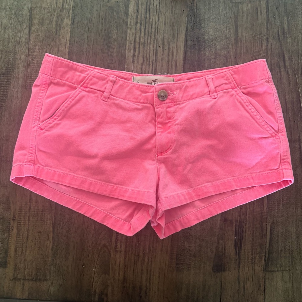 Hollister Neon Pink Shorts - Picture 2 of 10